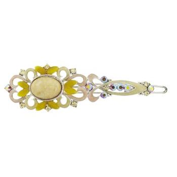 Medusa's Heirlooms - Antique Marble Barrette - Yellow (1)