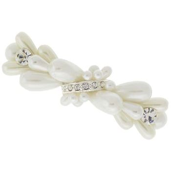 Karen Marie - Bridal Collection - Teardrop Pearl & Crystal Barrette (1)