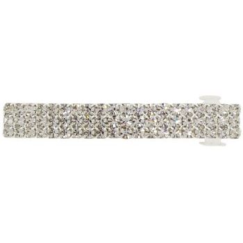 Karen Marie - Bridal Collection - Large Crystal Rec Barrette - White Diamond (1)