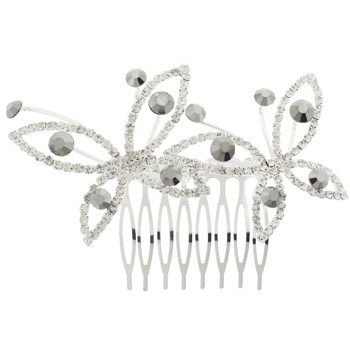 Karen Marie - Bridal Collection - Crystal Butterfly Duo Comb (1)