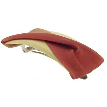 Susan Daniels - Barrette - Rust Satin Twist Barrette (1)