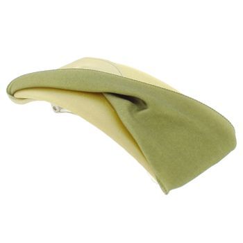 Susan Daniels - Barrette - Gold & Green Satin Twist Barrette (1)