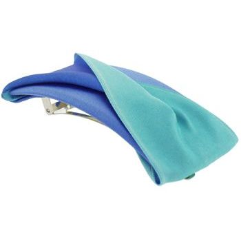 Susan Daniels - Barrette - Blue & Teal Satin Twist Barrette (1)