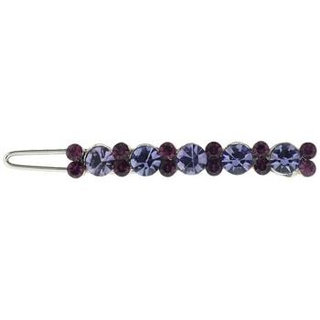 Karen Marie - Crystal Line Encrusted Clip - Deep Amethyst & Lavender (1)