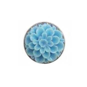 Tarina Tarantino - Fiore - Bacio - Swarovski Crystal Chrysanthemum Flower Ring - Tahiti Blue