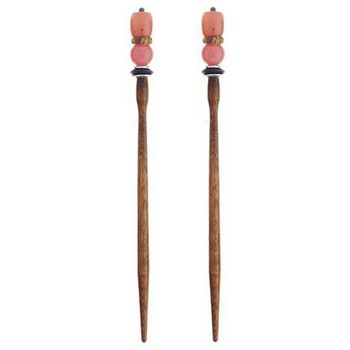 Mei Fa - Hairstyx - Bailey Brown - Long Hairsticks - (Set of 2)