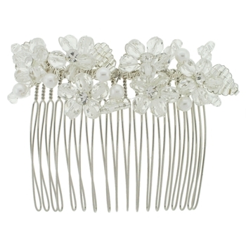 Balu - Crystal Flower Hair Comb - (1)