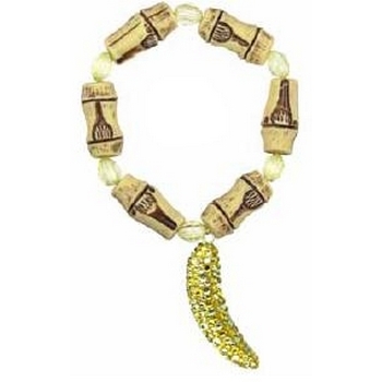 Tarina Tarantino - CocoBanana - Bamboo Bead and Swarovski Crystal Pave Banana Bracelet