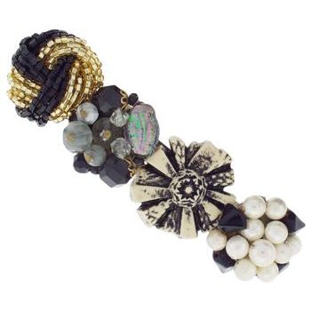 Lenora Dame - Vintage Barrette - Vintage Black - Design #1