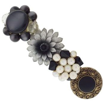 Lenora Dame - Vintage Barrette - Vintage Black - Design #4