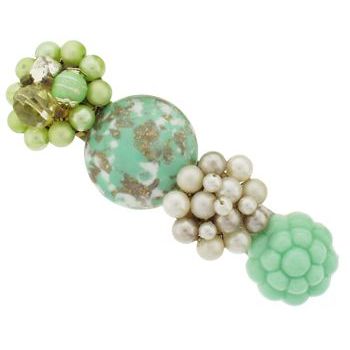 Lenora Dame - Vintage Barrette - Chic Seafoam - Design #2