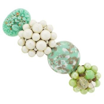 Lenora Dame - Vintage Barrette - Chic Seafoam - Design #3