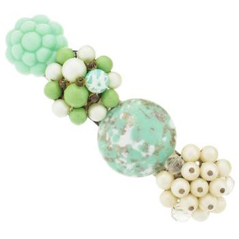 Lenora Dame - Vintage Barrette - Chic Seafoam - Design #4