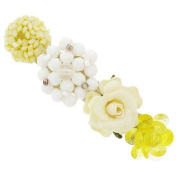 Lenora Dame - Vintage Barrette - Retro Yellow - Design #1