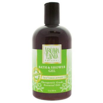 AROMALAND - Bath & Shower Gel - Tea Tree & Lemon 12 oz (350ml)