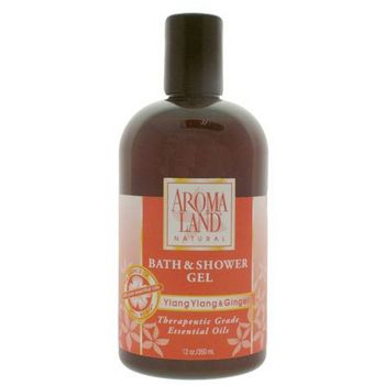 AROMALAND - Bath & Shower Gel - Ylang Ylang & Ginger 12 oz (350ml)