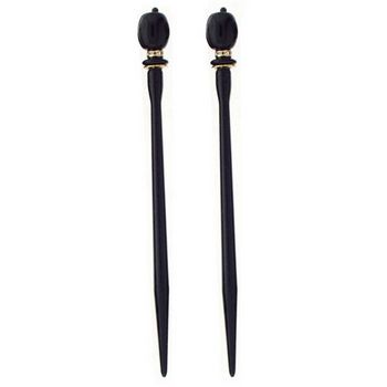 Mei Fa - Hairstyx - Beret - Long Hairsticks - (Set of 2)
