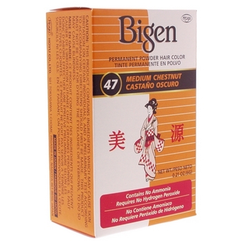 Bigen - Permanent Powder Hair Color - Medium Chestnut #47