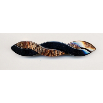 France Luxe - Twist Barrette - Black/Mohave