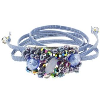 Rachel Abroms - Mosaic Jeweled Hair Wrap - Blue (1)