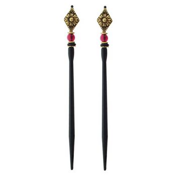 Mei Fa - Hairstyx - Botanica - Long Hairsticks - (Set of 2)