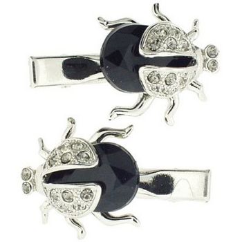 Karen Marie - Crystal Lady Bug Clip - Black (1)