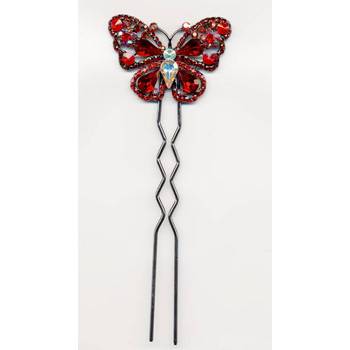 Austrian Crystal Butterfly - Red