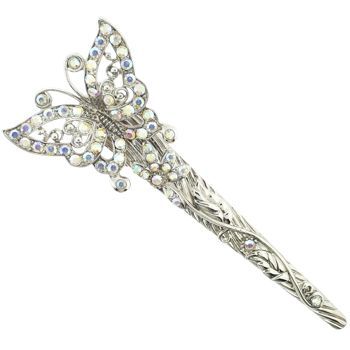 Karen Marie - Antique Butterfly & Crystal Jaw - White Ab (1)