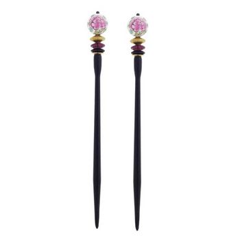 Mei Fa - Hairstyx - Butterfly - Long Hairsticks - (Set of 2)