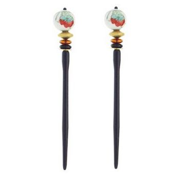 Mei Fa - Hairstyx - Butterfly - Short Hairsticks - (Set of 2)