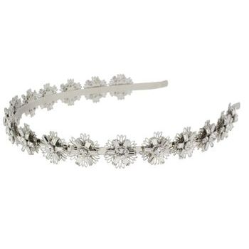 Roberta Chiarella - Swarovski Crystal Flower Headband - White Diamond