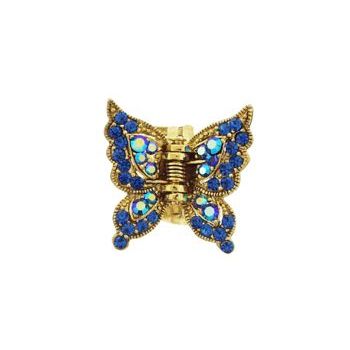 Medusa's Heirlooms - Small Sparkling Butterfly Claw - Gold/Blue (1)