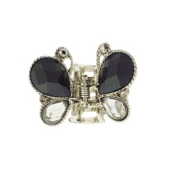 Karen Marie - Mini Butterfly Jaw Clip - Black/Smoke (1)