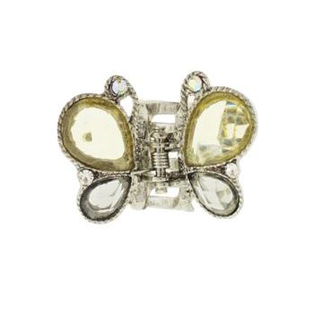 Karen Marie - Mini Butterfly Jaw Clip - Citrine/Smoke (1)
