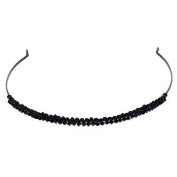 Colette Malouf - Crystal Pomegranite Headband - Black (1)