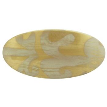 Camila - Oval Gold Barrette