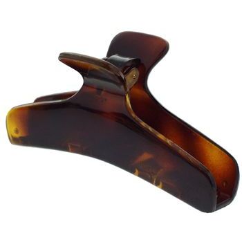 Camila - Large Flat Hair Clip - Tort