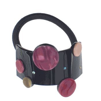 Evita Peroni - Cambria Pony Elastic - Black - St. Tropez