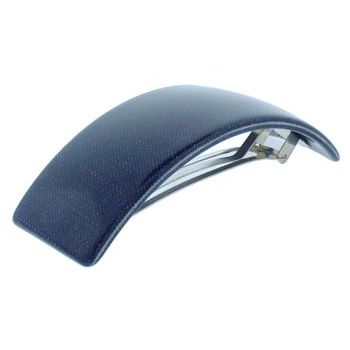 Camila - Large Rectangular Volume Barrette - Blue Jean