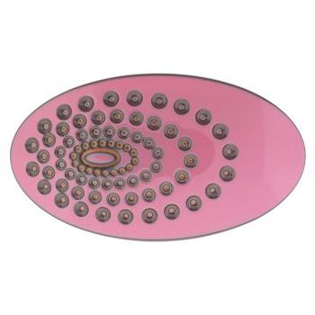 Camila - Oval Perforated Barrette - Pink