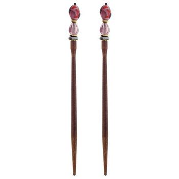 Mei Fa - Hairstyx - Cara - Long Brown Hairsticks - (Set of 2)