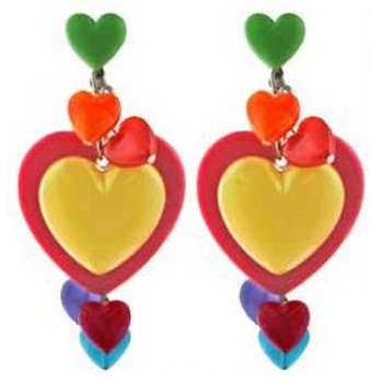 Tarina Tarantino - Kaleidoscope Hearts - Charm Me! - Heart Earrings - Jubilee