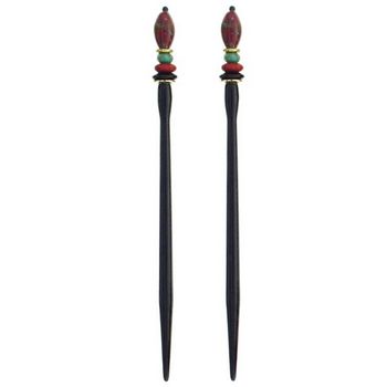 Mei Fa - Hairstyx - Chili - Long Hairsticks - (Set of 2)