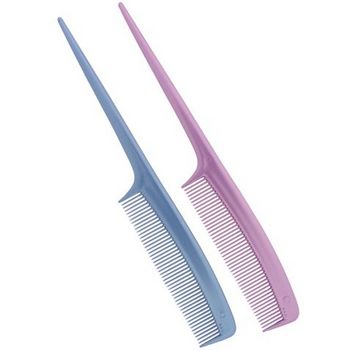 Conair Accessories - Pro Styling Comb - A Pair of Tail Combs - Rose & Blue