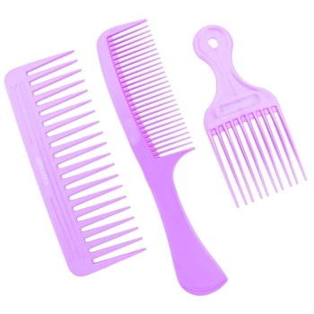 Conair Accessories - 3 Pack Comb Assortment - Lift - Wide - Super - Lilac