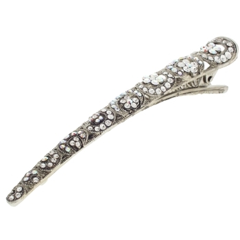 Medusa's Heirlooms - Diamond Crystal Semi-Swirl Salon Clip