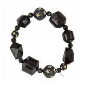 Tarina Tarantino - Gotham City / Dolce Gabbana - Star Bead, Cube and Swarovski Crystal Stretch Bracelet