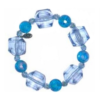 Tarina Tarantino - Oceanica - Swarovski Crystal, Cube, and Mermaid Mod Stretch Bracelet