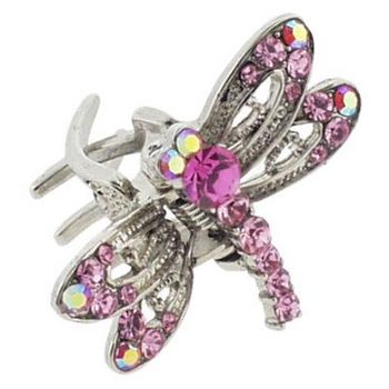 Karen Marie - Mini Crystal Dragonfly - Rose (1)