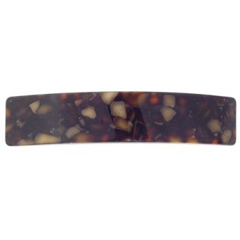 Camila - Large Volume Barrette - Brown Mosaic
